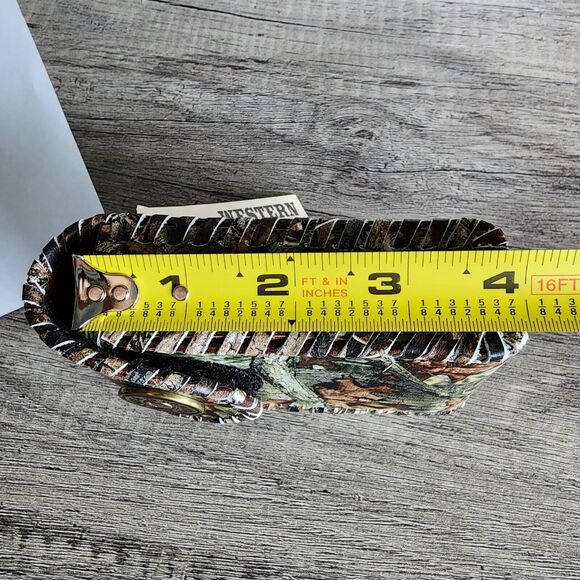 Rugged Camo Cigarette Leather Case Lighter Pouch Clip Top Regular 100's Holder - Picture 7 of 9